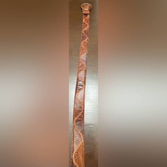 Montana Genuine Lizard Belt Size 44 - Picture 3 of 6